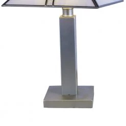 Mack Rose 16.75 in. Silver Table Lamp with Hand Rolled Art Glass Shade by Dale Tiffany -Dale Tiffany Store silver dale tiffany table lamps stt19050 1f 1000