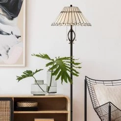 Cordelia 62 in. Tiffany Bronze Metal Floor/Torchiere Lamp by Dale Tiffany -Dale Tiffany Store tiffany bronze dale tiffany floor lamps tf19183 31 1000