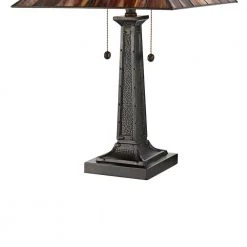 Novella 25 in. Bronze Table Lamp with Hand Rolled Art Glass Shade by Dale Tiffany 12 Novella 25 in. Bronze Table Lamp with Hand Rolled Art Glass Shade by Dale Tiffany -Dale Tiffany Store tiffany bronze dale tiffany table lamps tt19171 1f 1000
