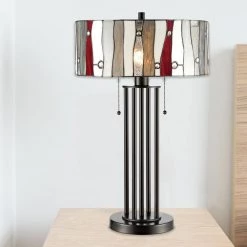 Aston 27 in. Bronze Table Lamp with Hand Rolled Art Glass Shade by Dale Tiffany -Dale Tiffany Store tiffany bronze dale tiffany table lamps tt19193 31 1000