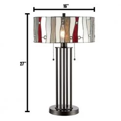 Aston 27 in. Bronze Table Lamp with Hand Rolled Art Glass Shade by Dale Tiffany -Dale Tiffany Store tiffany bronze dale tiffany table lamps tt19193 c3 1000