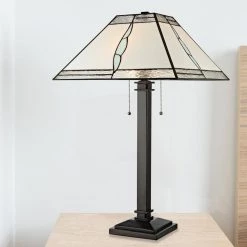 Parkdale 29 in. Bronze Table Lamp with Hand Rolled Art Glass Shade by Dale Tiffany -Dale Tiffany Store tiffany bronze dale tiffany table lamps tt19195 31 1000