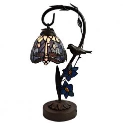 Bird 18 in. Tiffany Bronze Table Lamp by Dale Tiffany