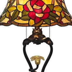 Amber 26 in. Tiffany Bronze Table Lamp by Dale Tiffany -Dale Tiffany Store tiffany bronze dale tiffany table lamps tt21216 4f 1000