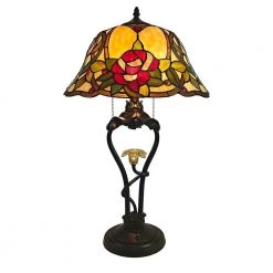 Amber 26 in. Tiffany Bronze Table Lamp by Dale Tiffany