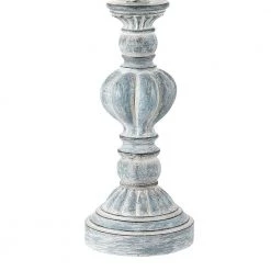 22 .75 in. Washed Aqua/Blue Table Lamp with White Linen Shade, 9.5-Watt LED Bulbs Included (Set of 2) by TRUE FINE -Dale Tiffany Store washed aqua blue true fine table lamps 21512t 2pk 4f 1000