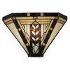 1-Light White Carnelian Tiffany Sconce by Dale Tiffany
