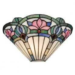 Windham 1-Light White Sconce by Dale Tiffany